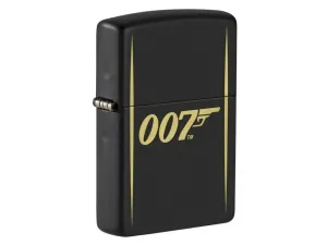 Zippo James Bond 007 Benzinfeuerzeug, schwarz matt