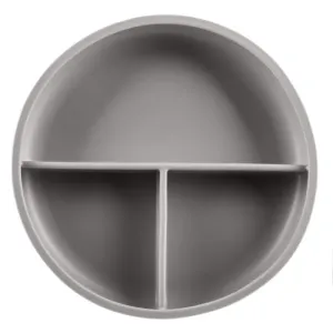 Zopa Silicone Divided Plate geteilter Teller mit Saugnapf Dove Grey 1 St