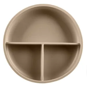 Zopa Silicone Divided Plate geteilter Teller mit Saugnapf Sand Beige 1 St