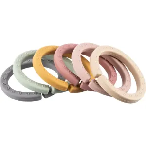 Zopa Silicone Links Set von Ringen Multicolor 6 St